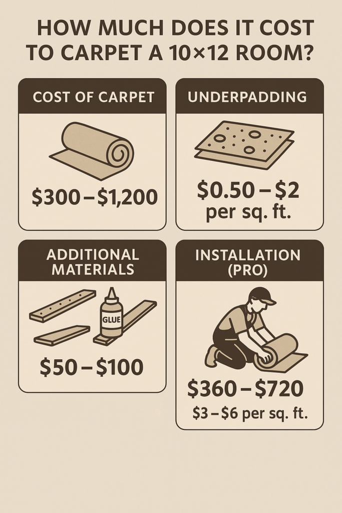 Carpet Installation Cost Infographic