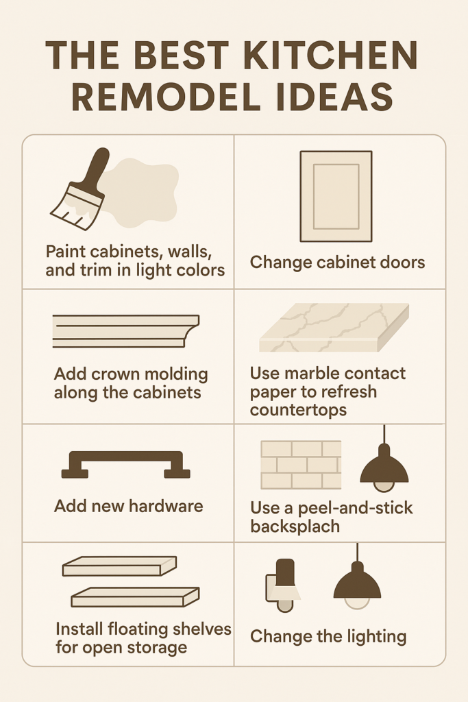 Kitchen Remodel Ideas infographic
