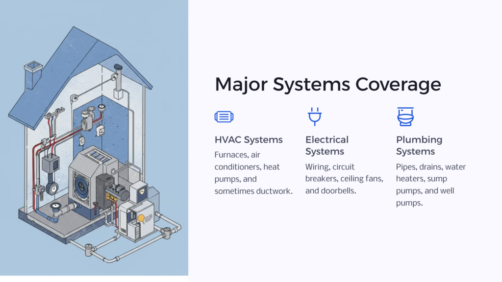 Home Warranty Major Coverage infographic