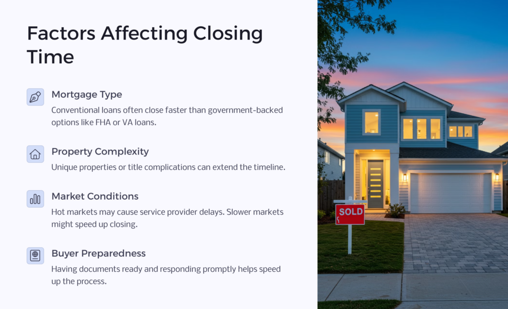 House Closing Factors infographic