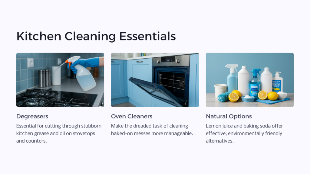 Kitchen Cleaning Essentials infographic