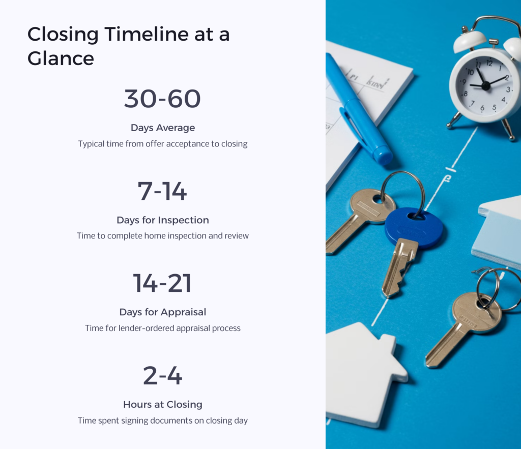 Closing Timeline infographic