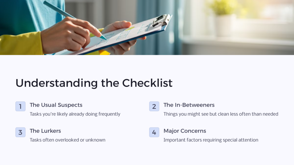 Cleaning Checklist infographic