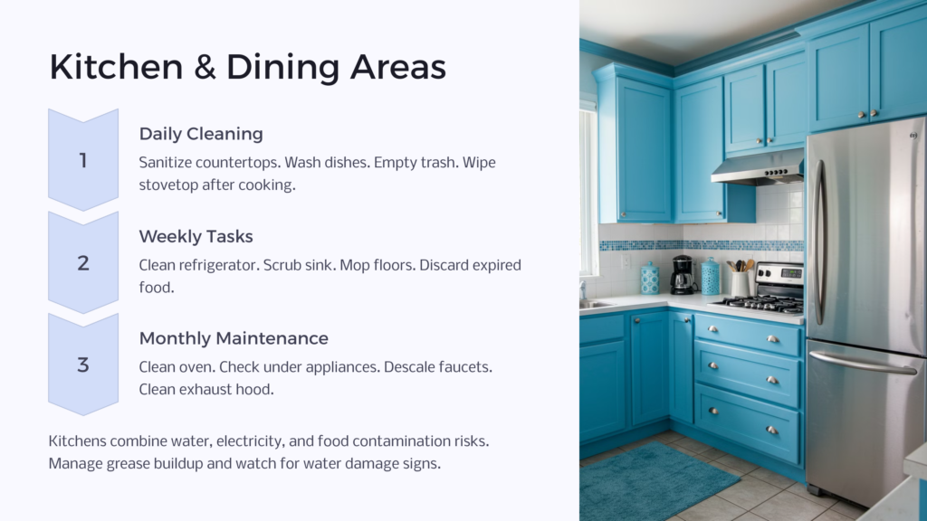 Kitchen and Dining infographic