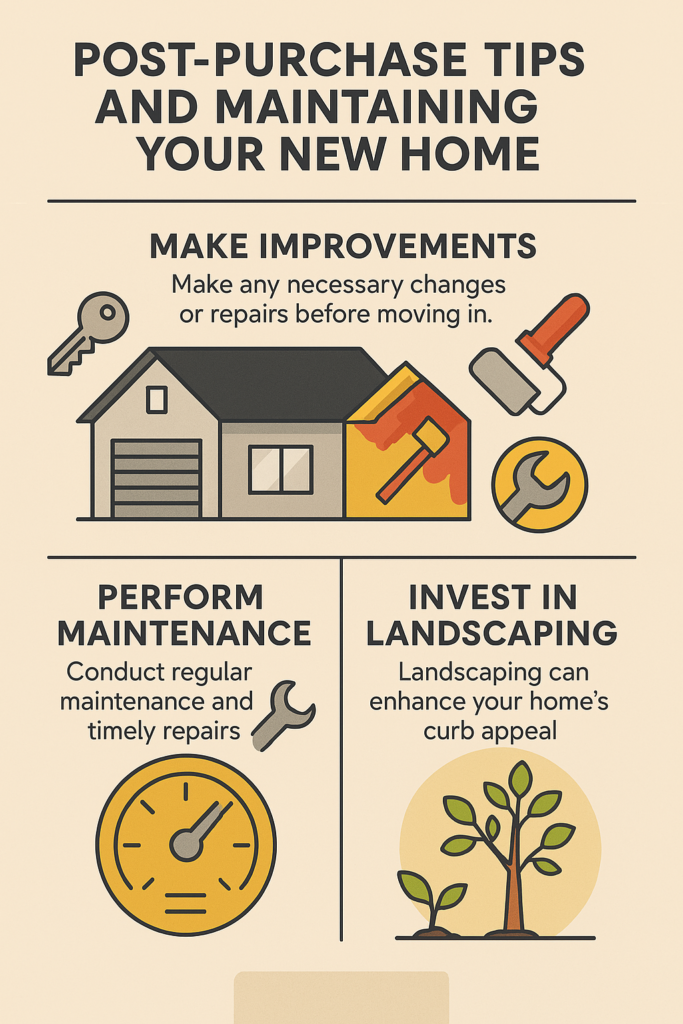 Maintaining Your New Home infographic